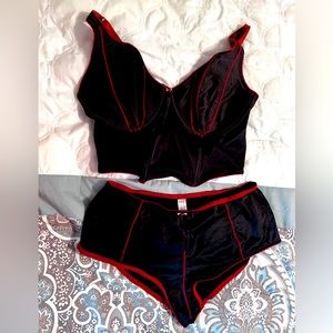 Vintage Delta Burke Matching Corset and Panties Size 3x.